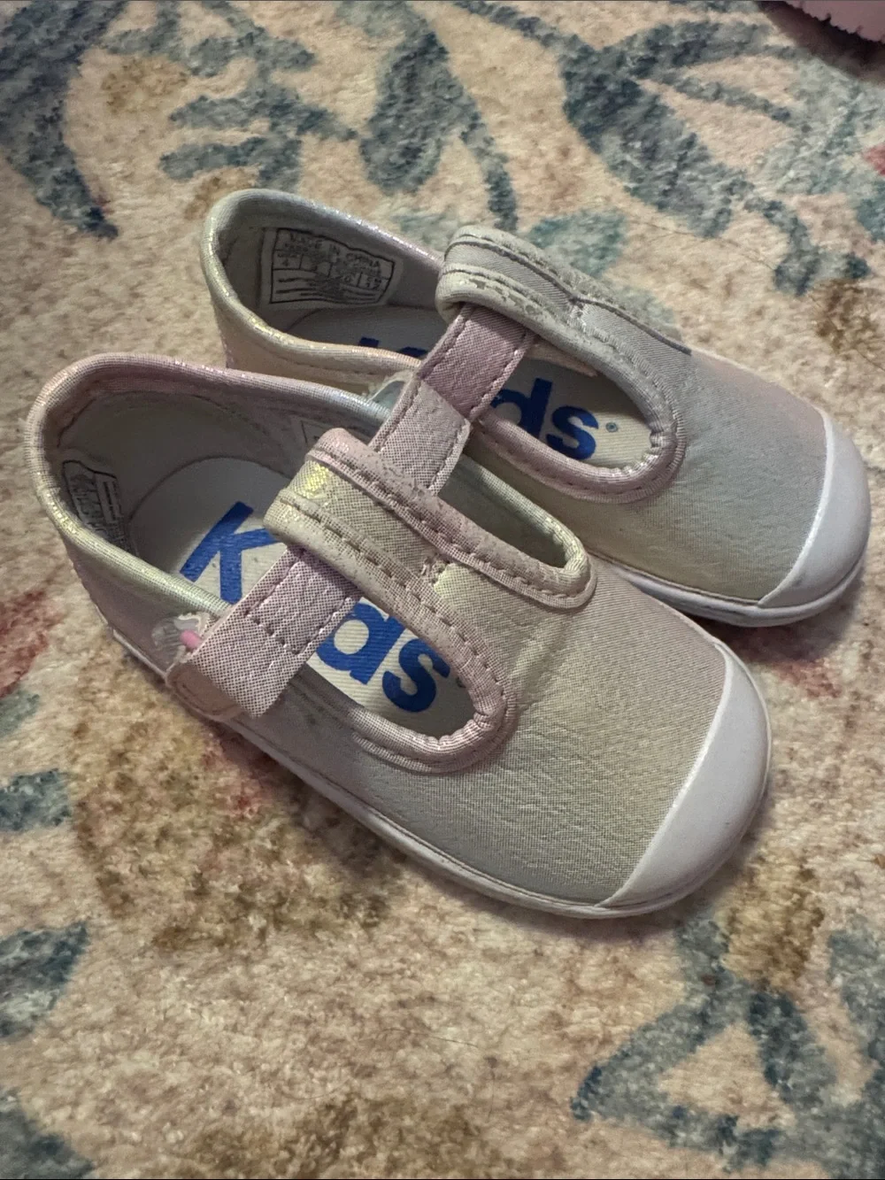 Kids Mary Jane Canvas Shoes in Light Pink - Keds size 4